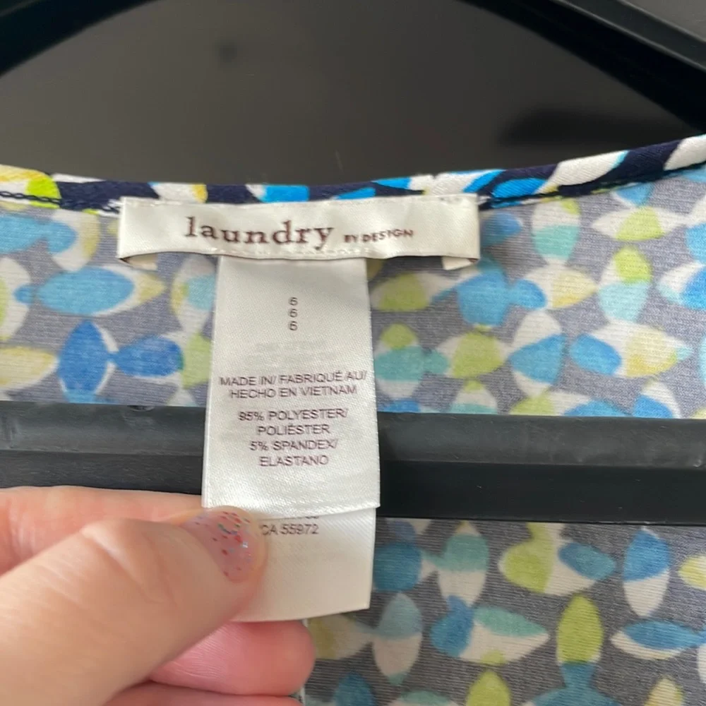 NWT Laundry by Shelli Segal faux wrap dress - Picture 3 of 6